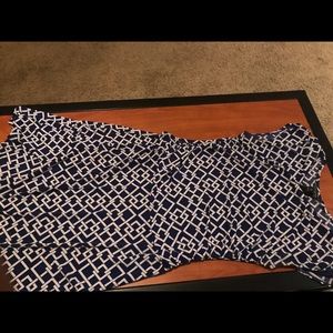 Blue and White Dress